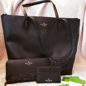 *SALE* Kate Spade glitter Greta handbag wallet
